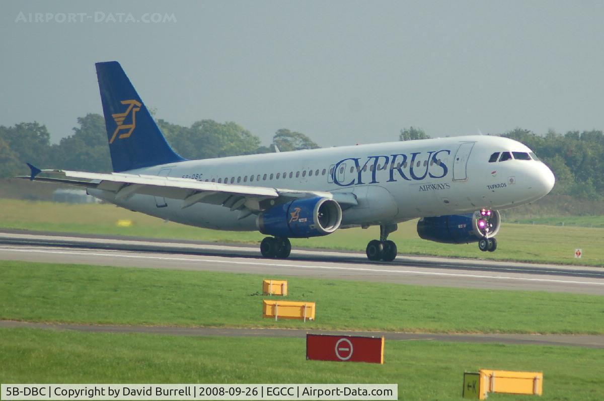 5B-DBC, 1992 Airbus A320-231 C/N 295, Cyprus Airways - Landing