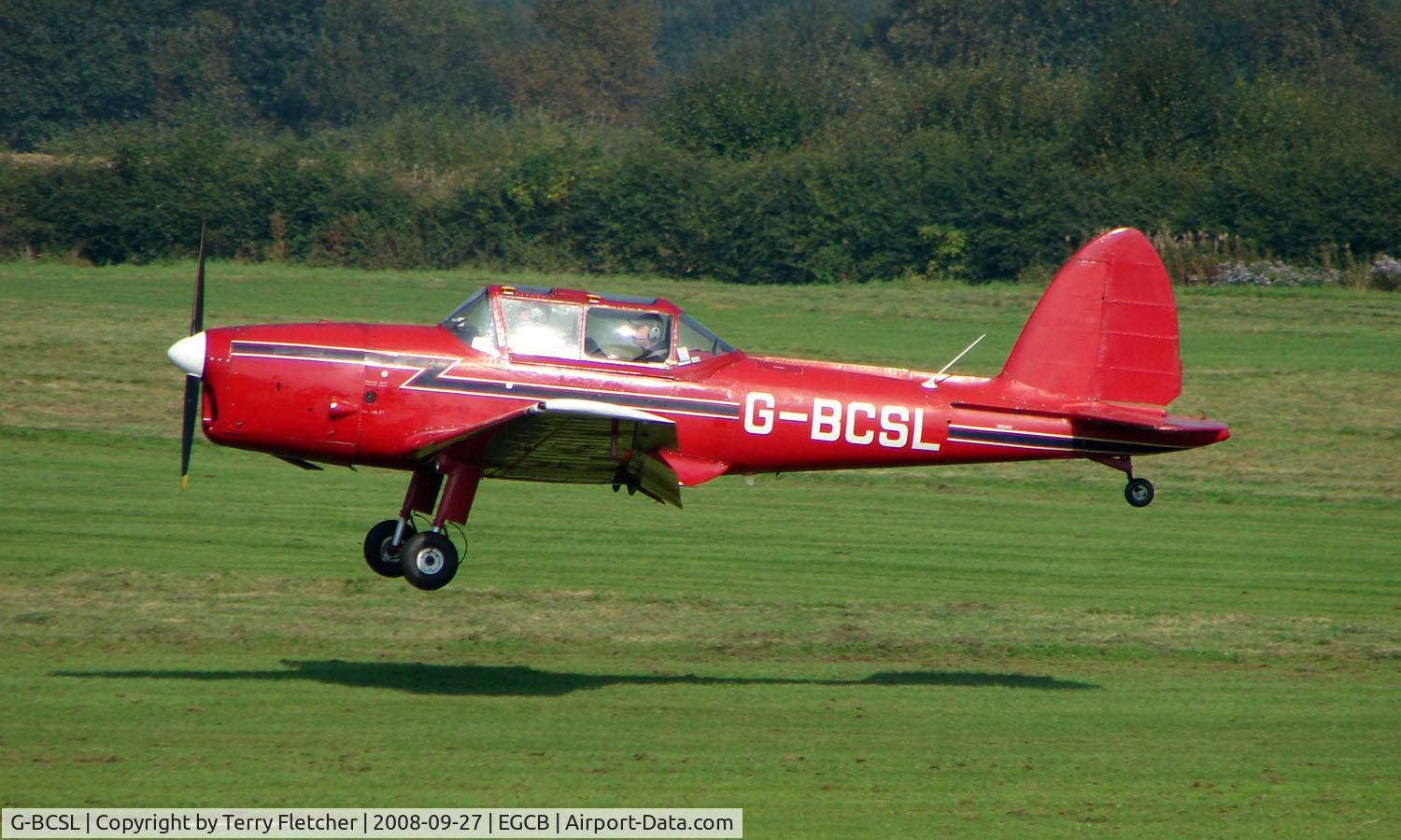 G-BCSL, 1951 De Havilland DHC-1 Chipmunk 22 C/N C1/0524, 1951 DHC Chipmunk photographed at Manchester Barton Open Day in Sept 2008