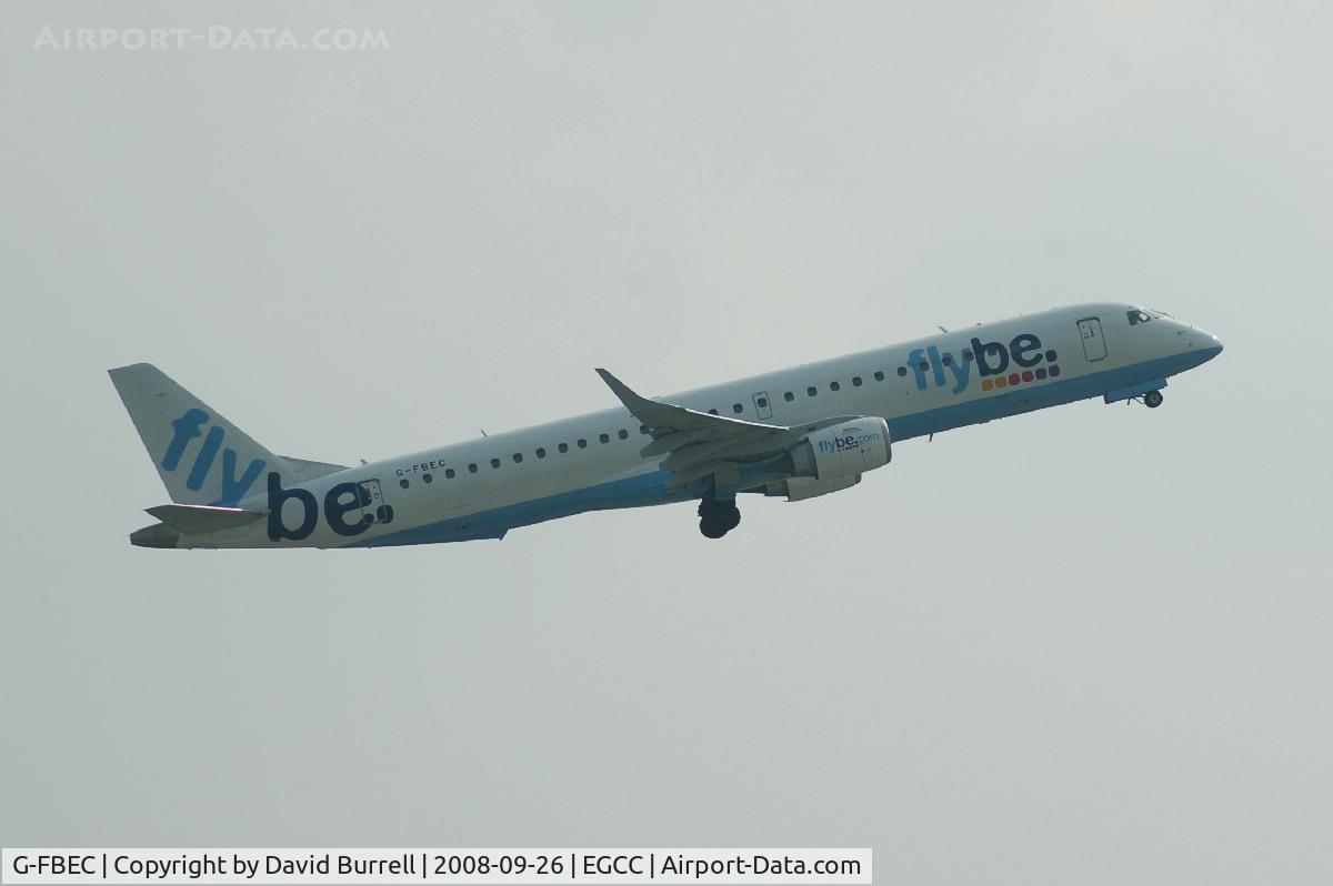 G-FBEC, 2006 Embraer 195LR (ERJ-190-200LR) C/N 19000069, Flybe - Taking Off