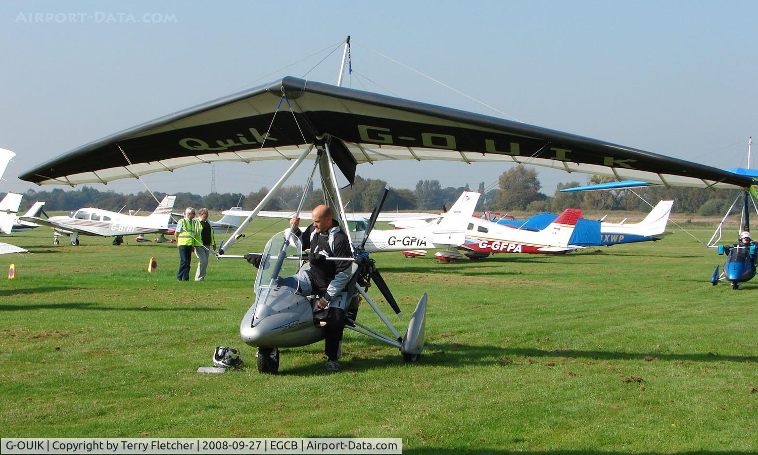 G-OUIK, 2003 Mainair Pegasus Quik C/N 7983, Pegasus Quik photographed at Manchester Barton Open Day in Sept 2008