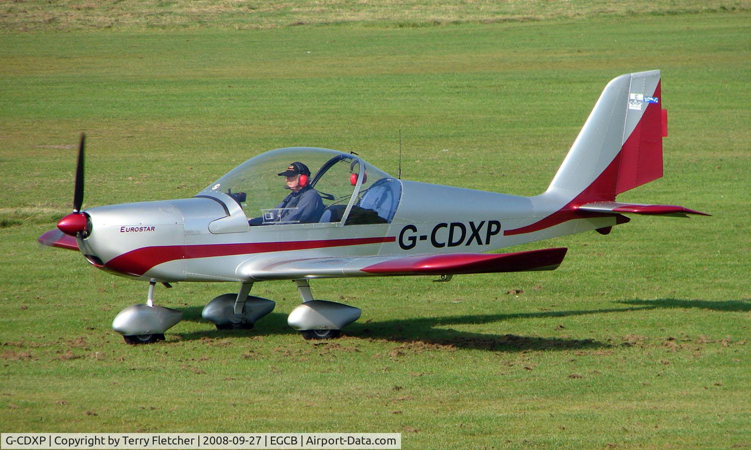 G-CDXP, 2006 Aerotechnik EV-97 Eurostar C/N PFA 315-14530, EV-97 Eurostar photographed at Manchester Barton Open Day in Sept 2008