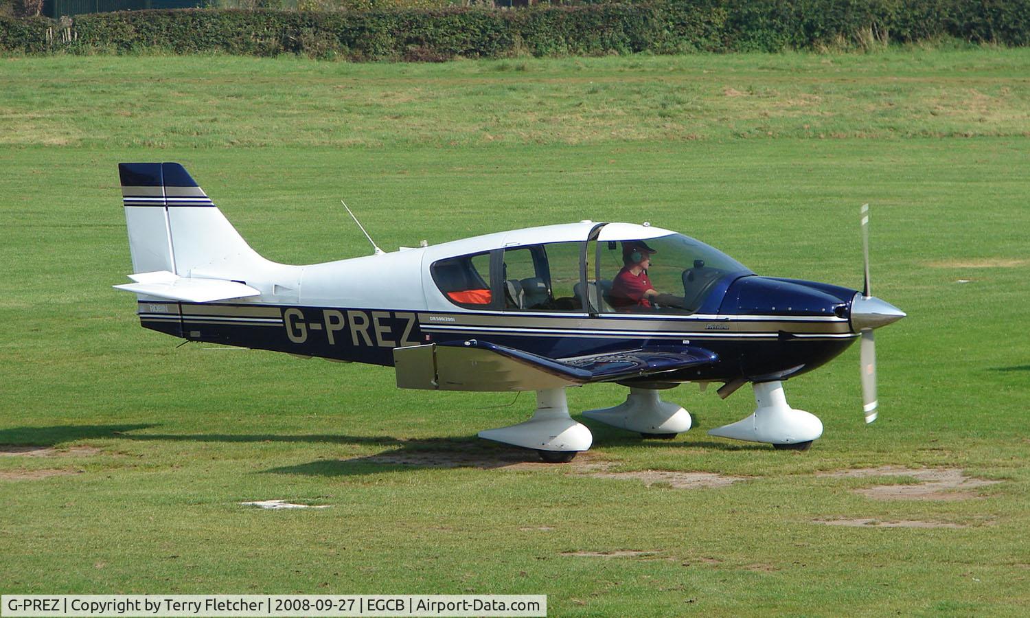 G-PREZ, 2002 Robin DR-400-500 President C/N 38, Robin Dr400 photographed at Manchester Barton Open Day in Sept 2008