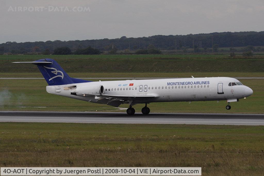 4O-AOT, 1991 Fokker 100 (F-28-0100) C/N 11350, Montenegro Airlines Fokker F-100