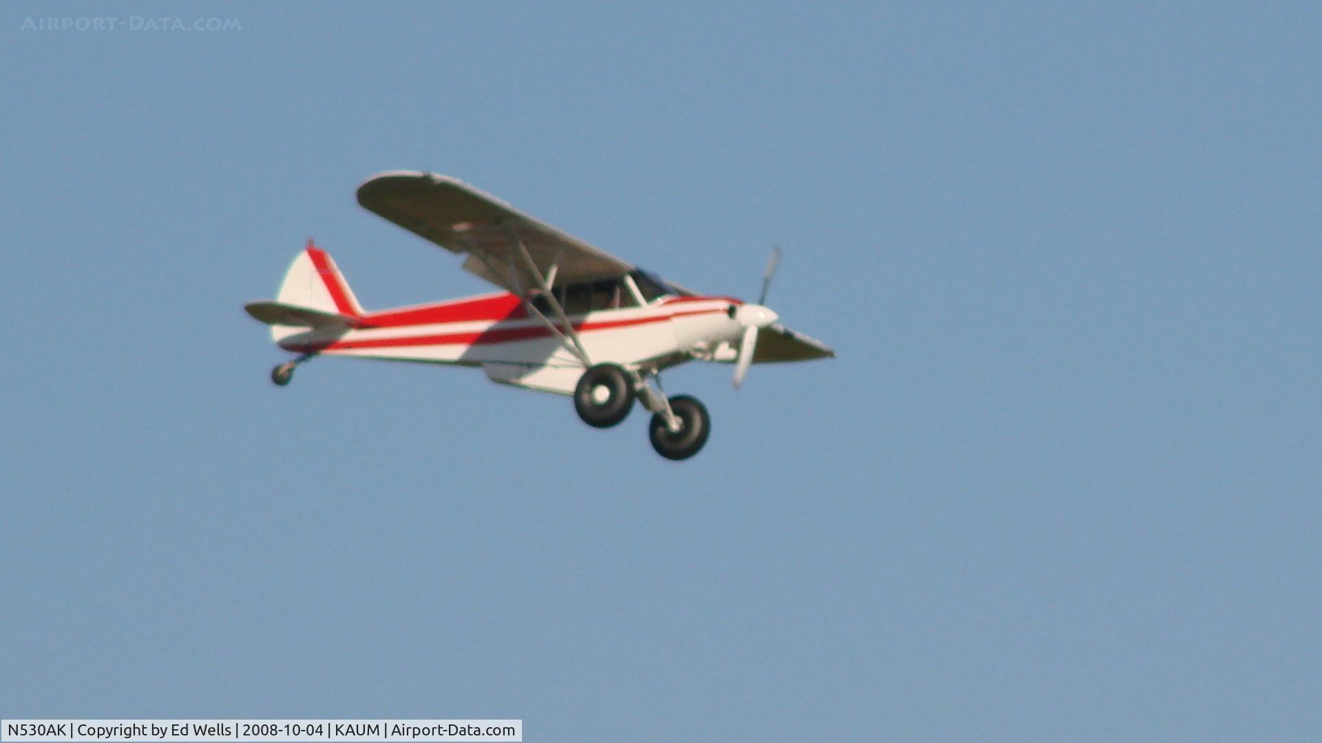 N530AK, 1956 Piper PA-18-150 Super Cub C/N 18-4385, Short final at KAUM