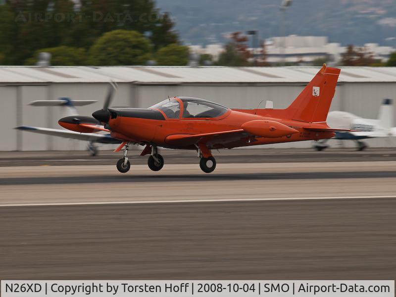 N26XD, 1987 SIAI-Marchetti F-260C C/N 40-016, N26XD arriving on RWY 21