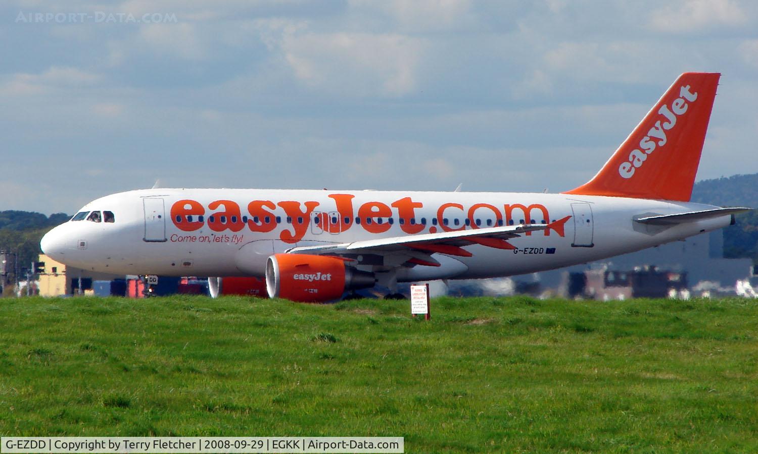 G-EZDD, 2008 Airbus A319-111 C/N 3442, Easyjet A319  at London Gatwick