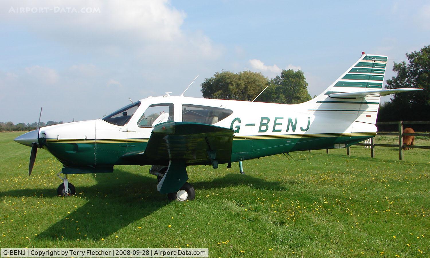 G-BENJ, 1976 Rockwell Commander 112B C/N 522, 1976 Rockwell 112B at a quiet Cambridgeshire  airfield