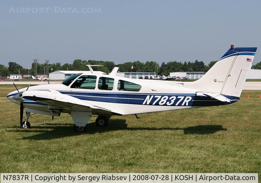 N7837R, 1969 Beech D55 Baron C/N TE-675, EAA AirVenture 2008
