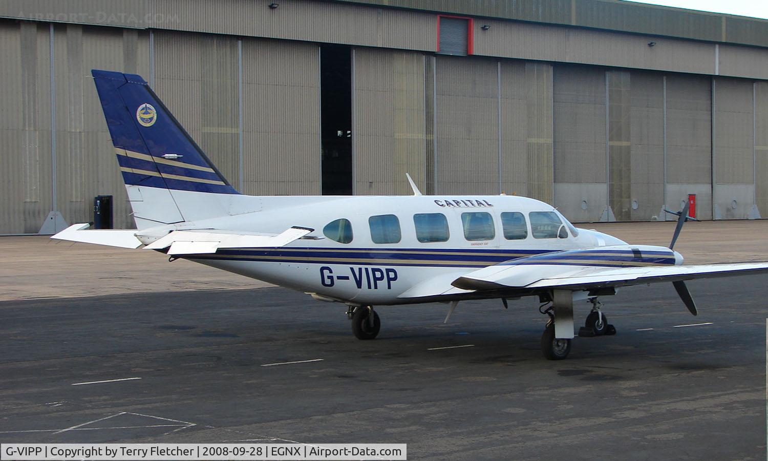 G-VIPP, 1979 Piper PA-31-350 Navajo Chieftain Chieftain C/N 31-7952244, Capital Air Navajo at East Midlands