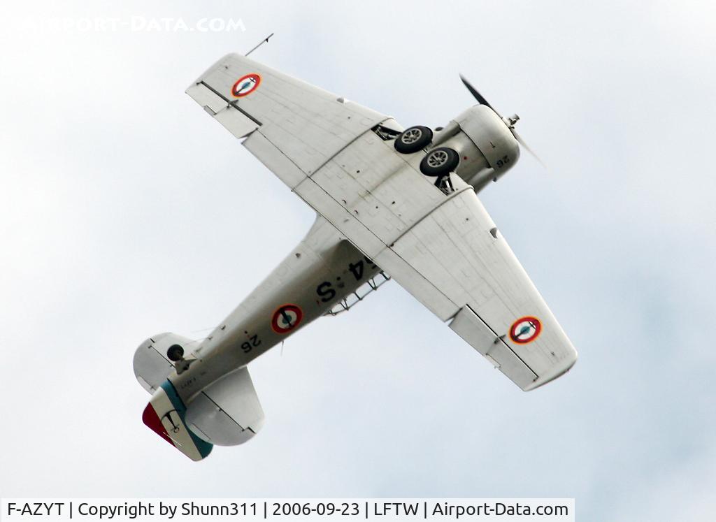 F-AZYT, 1941 North American AT-6C Texan C/N 88-10050, During demo flight on Navy Open Day 2006 @ LFTW