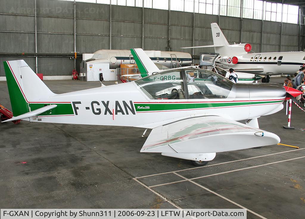 F-GXAN, 1996 Robin HR-200-120B C/N 298, On static display during Navy Open Day 2006