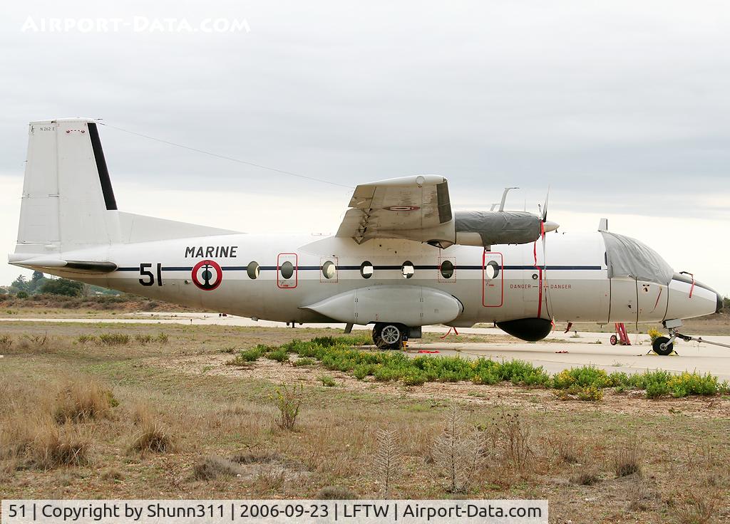 51, 1969 Aerospatiale N-262A-34 Fregate C/N 51, Stored during Navy Open Day 2006