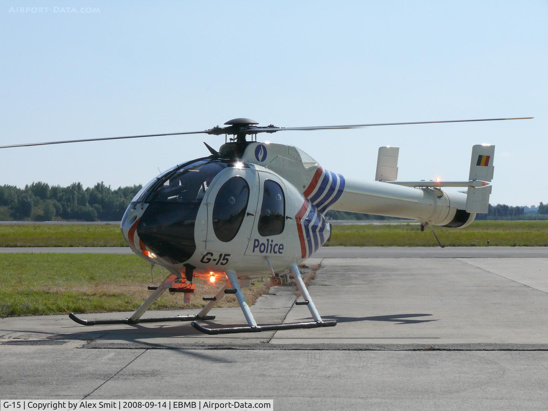 G-15, 2000 McDonnell Douglas MD-520N C/N 0087, McDonnell Douglas MD520N G-15 Belgian Police