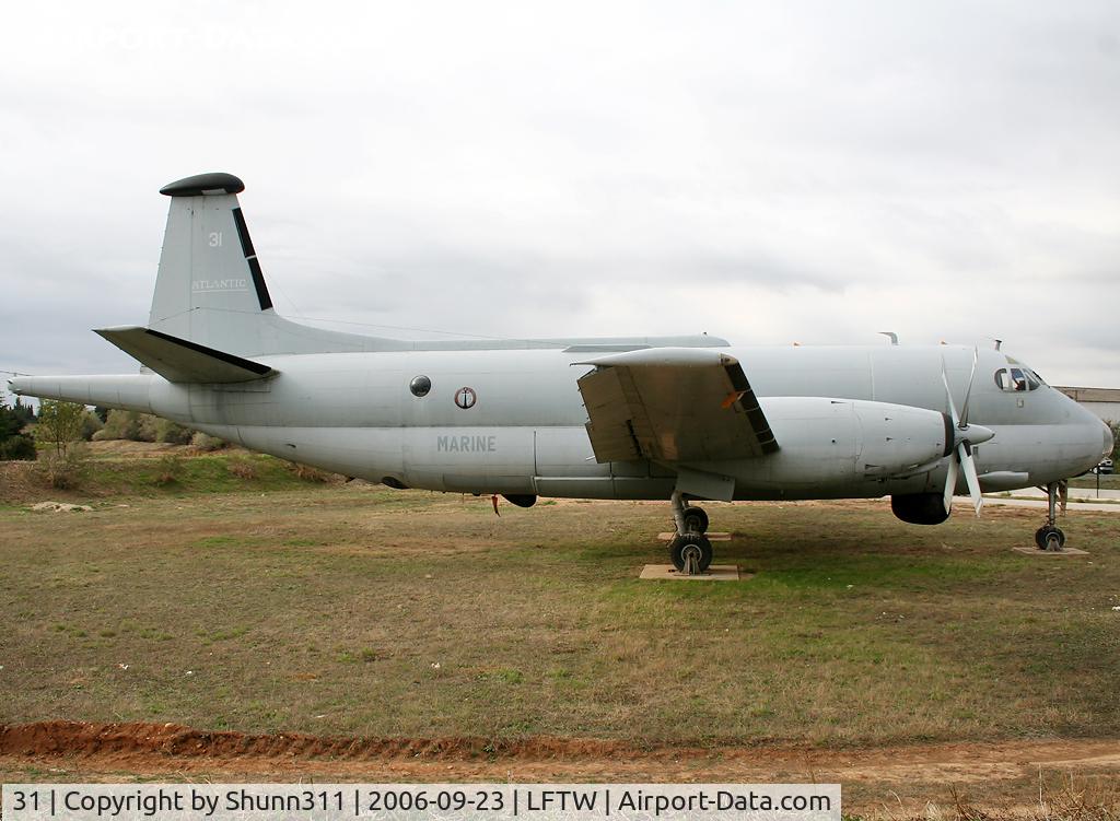 31, Breguet 1150 Atlantic C/N 31, Preserved inside Navy Base of Nimes-Garon...