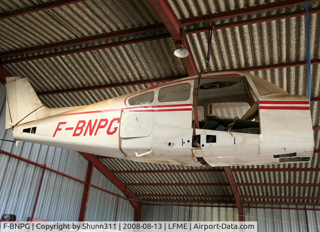 F-BNPG, Beech A23 C/N M-735, Only rest of this aircraft stored in a hangar at LFME