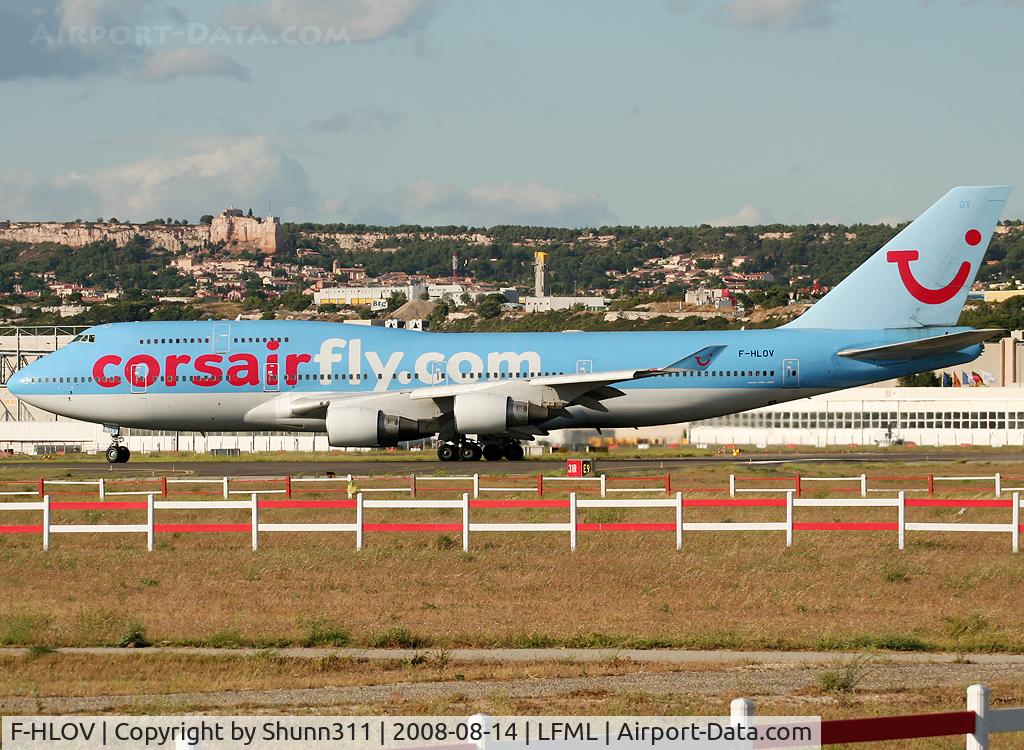 F-HLOV, 1992 Boeing 747-422 C/N 25379, Ready to take off rwy 32R
