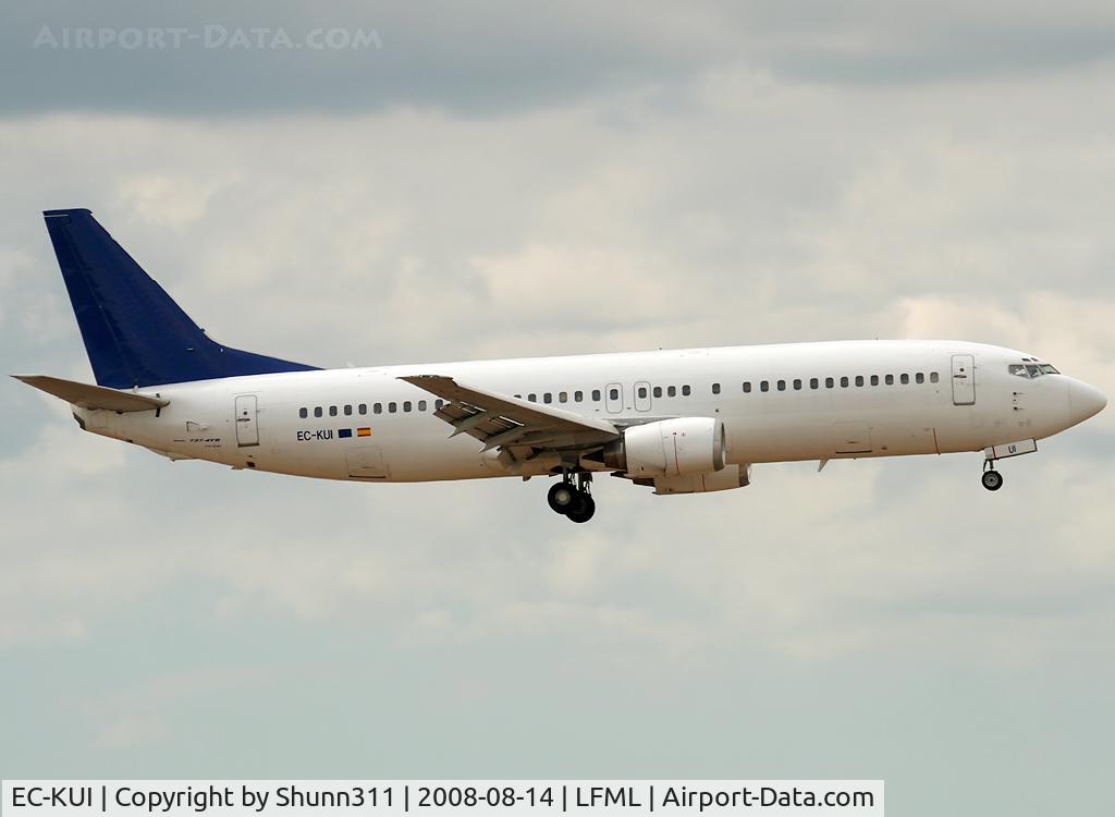 EC-KUI, 1992 Boeing 737-4YO C/N 25180, Landing rwy 32L