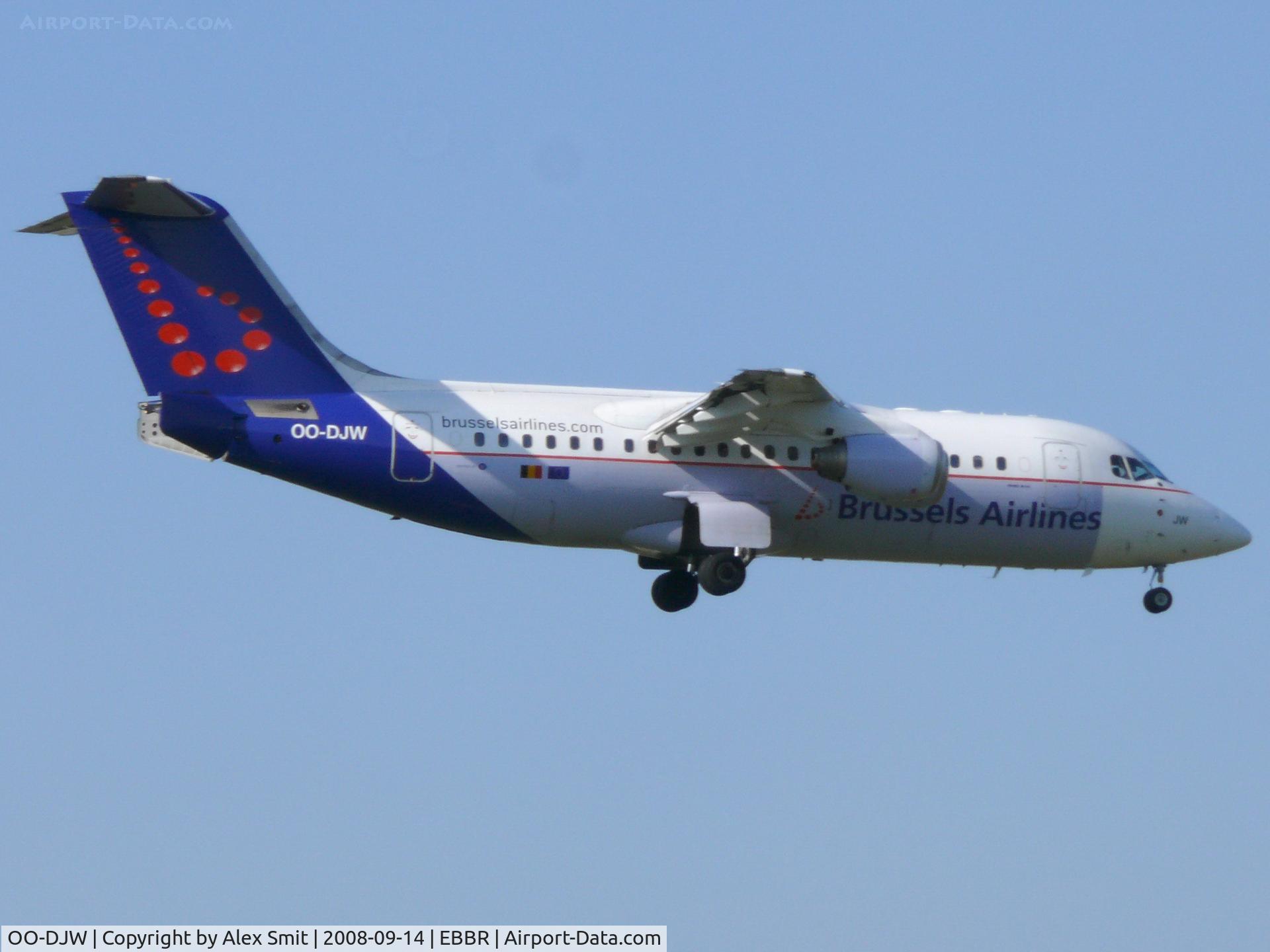 OO-DJW, 1996 British Aerospace Avro 146-RJ85 C/N E.2296, British Aerospace Bae146-200/Avro RJ85 OO-DJW Brussels Airlines