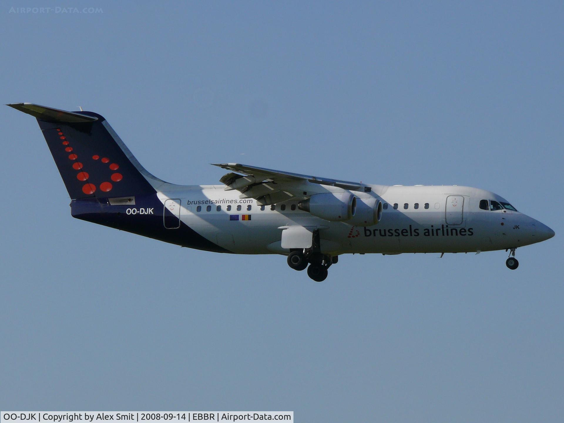OO-DJK, 1995 British Aerospace Avro 146-RJ85 C/N E.2271, British Aerospace Bae146-200/Avro RJ85 OO-DJK Brussel Airlines