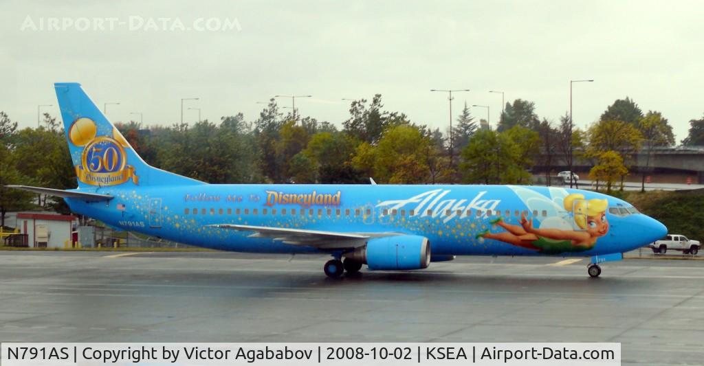 N791AS, 1997 Boeing 737-490 C/N 28886, At Seattle Tacoma
