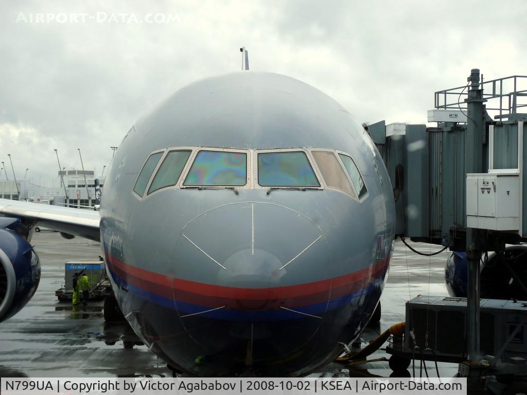 N799UA, 1998 Boeing 777-222 C/N 26926, At Seattle Tacoma.