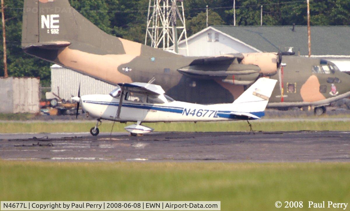 N4677L, 1966 Cessna 172G C/N 17254672, Framed up with the resident star