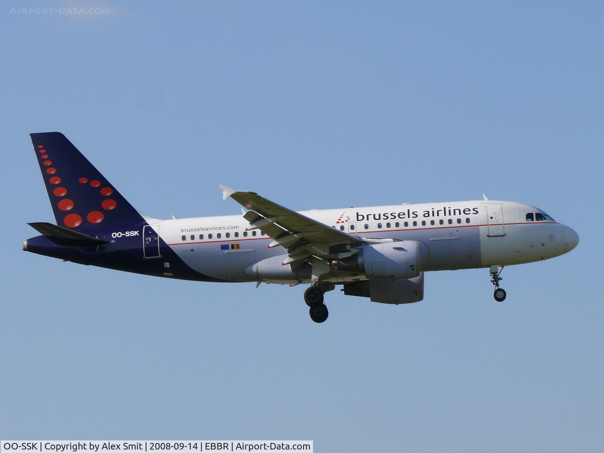 OO-SSK, 2000 Airbus A319-112 C/N 1336, Airbus Industries A319-112 OO-SSK Brussels Airlines