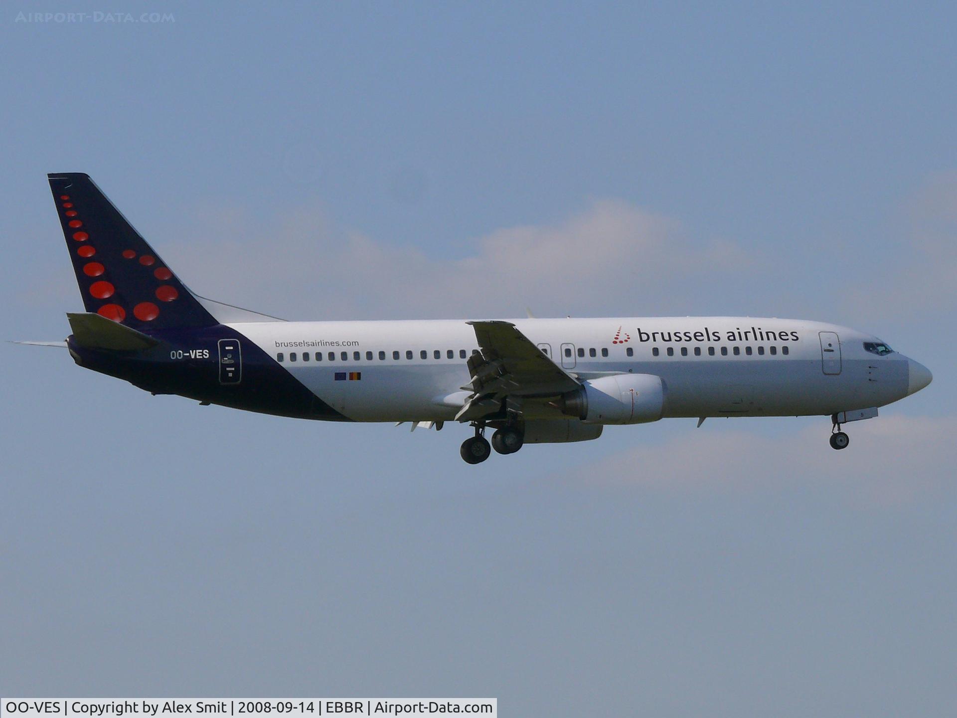 OO-VES, 1996 Boeing 737-43Q C/N 28493, Boeing B737-43Q OO-VES Brussels Airlines