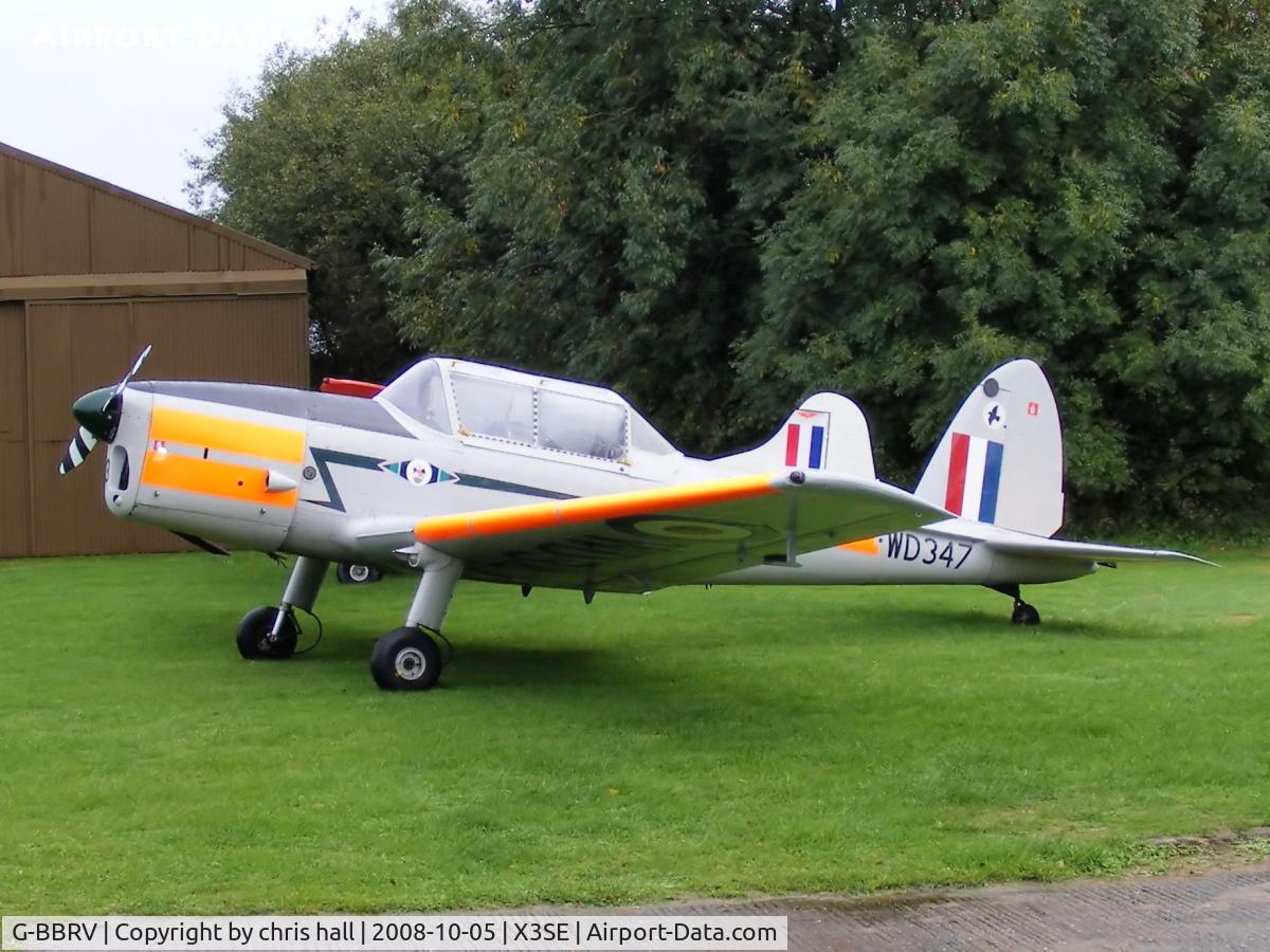 G-BBRV, 1951 De Havilland DHC-1 Chipmunk T.10 C/N C1/0284, wearing its RAF ID. WD347