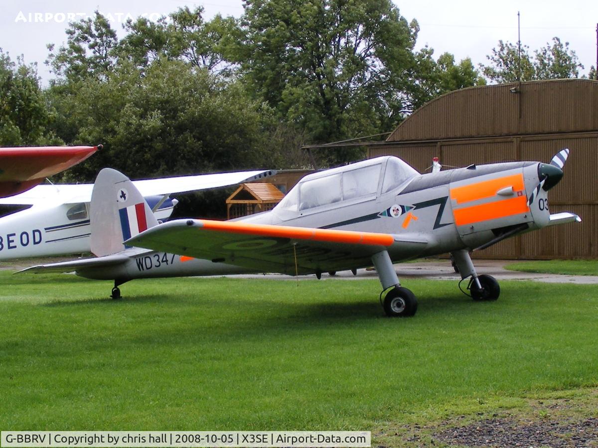 G-BBRV, 1951 De Havilland DHC-1 Chipmunk T.10 C/N C1/0284, wearing its RAF ID. WD347