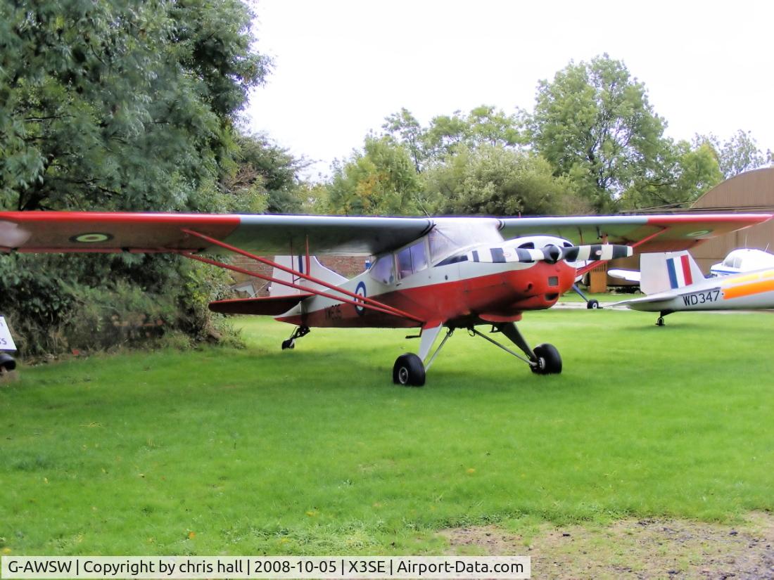 G-AWSW, 1968 Beagle D-5/180 Husky C/N 3690, This was the only Husky operated by the RAF, as XW635. and operated with 5 AEF at Cambridge.