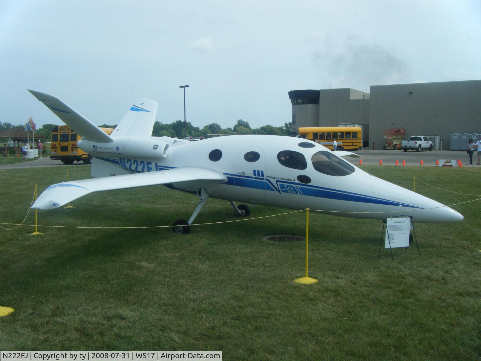 N222FJ, 1997 Scaled Composites 271 V-Jet II C/N 001, Plane Front Right