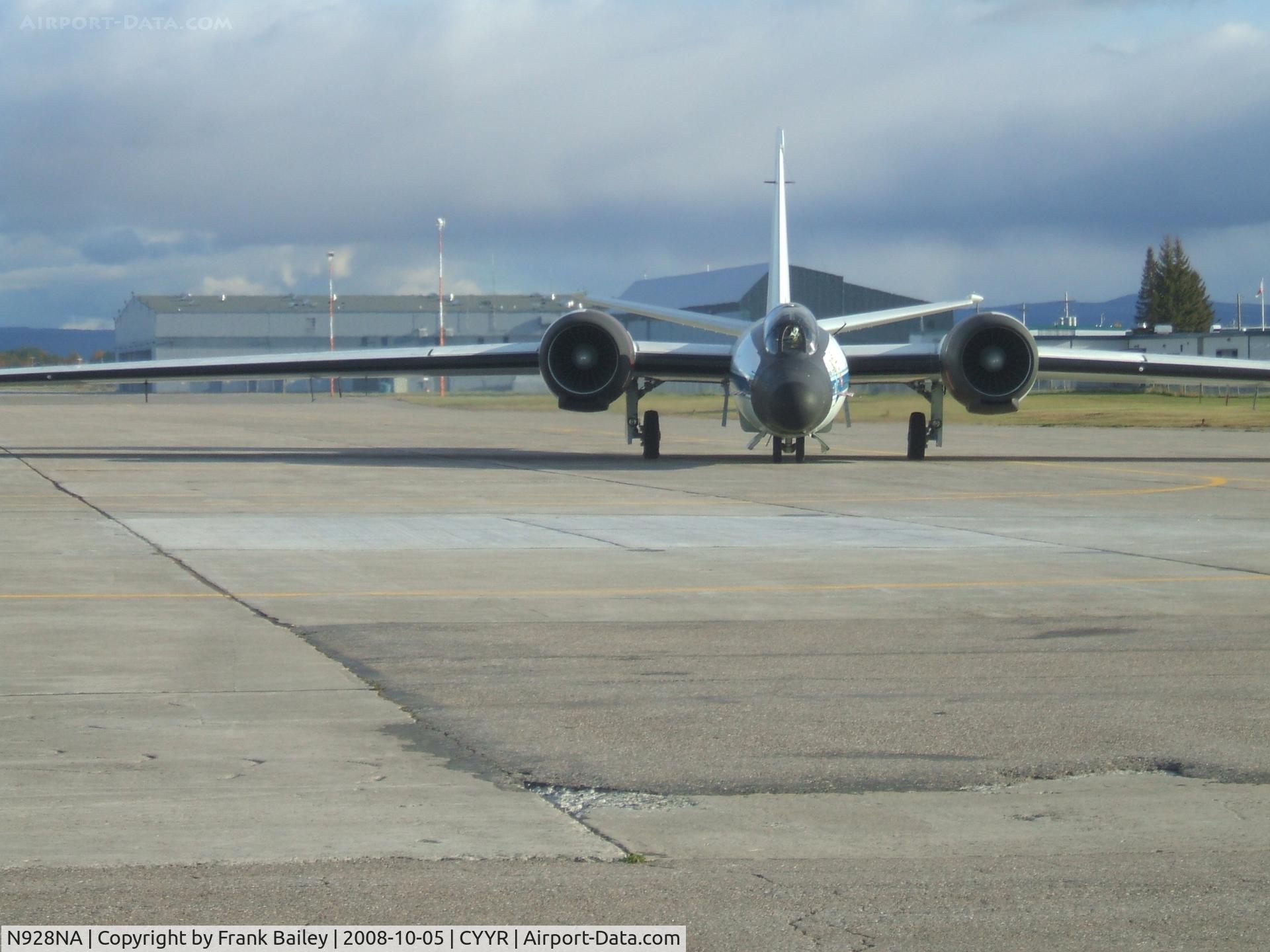 N928NA, Martin WB-57F Canberra C/N 119, WB57F landed Goose Airport this afternoon