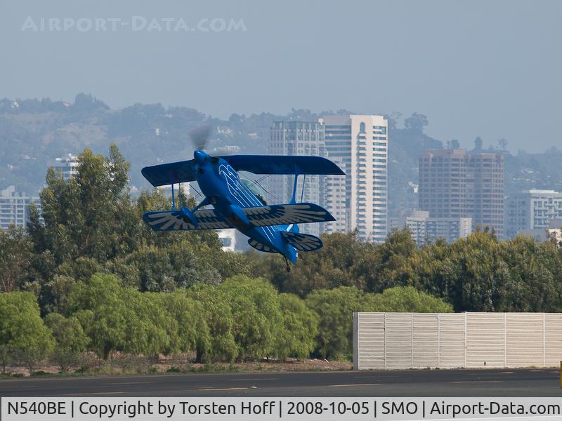 N540BE, Christen Eagle II C/N 0001 (N10AL), N540BE in a steep climb after departing on RWY 21