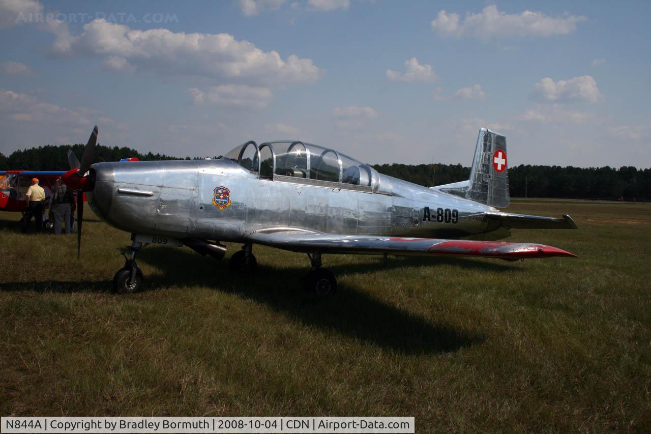 N844A, 1952 Pilatus P3-03 C/N 326-8, Taken during the 2008 VAA Chapter 3 Fly-In at Camden, SC.