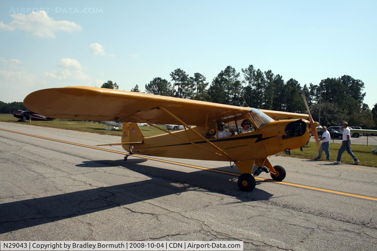 N29043, 1941 Piper J3C-65 Cub C/N 6121, Taken during the 2008 VAA Chapter 3 Fly-In at Camden, SC.
