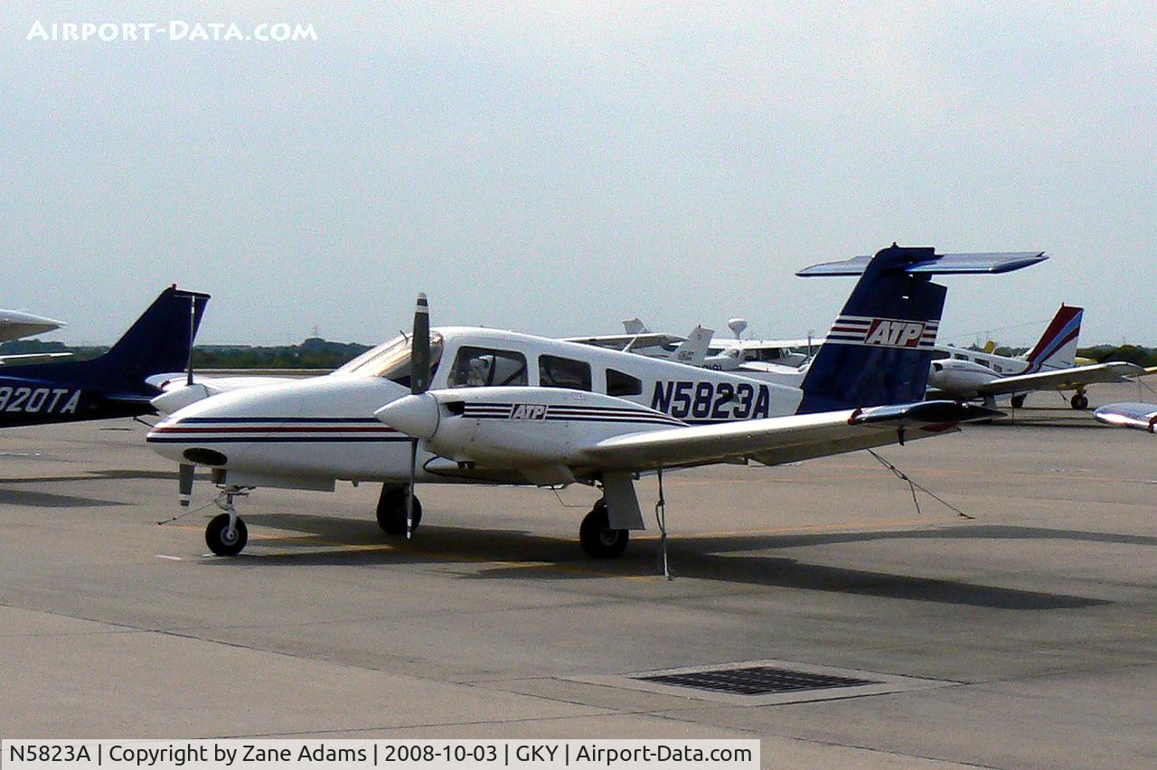 N5823A, 2008 Piper PA-44-180 Seminole C/N 4496260, ATP at Arlington Municipal