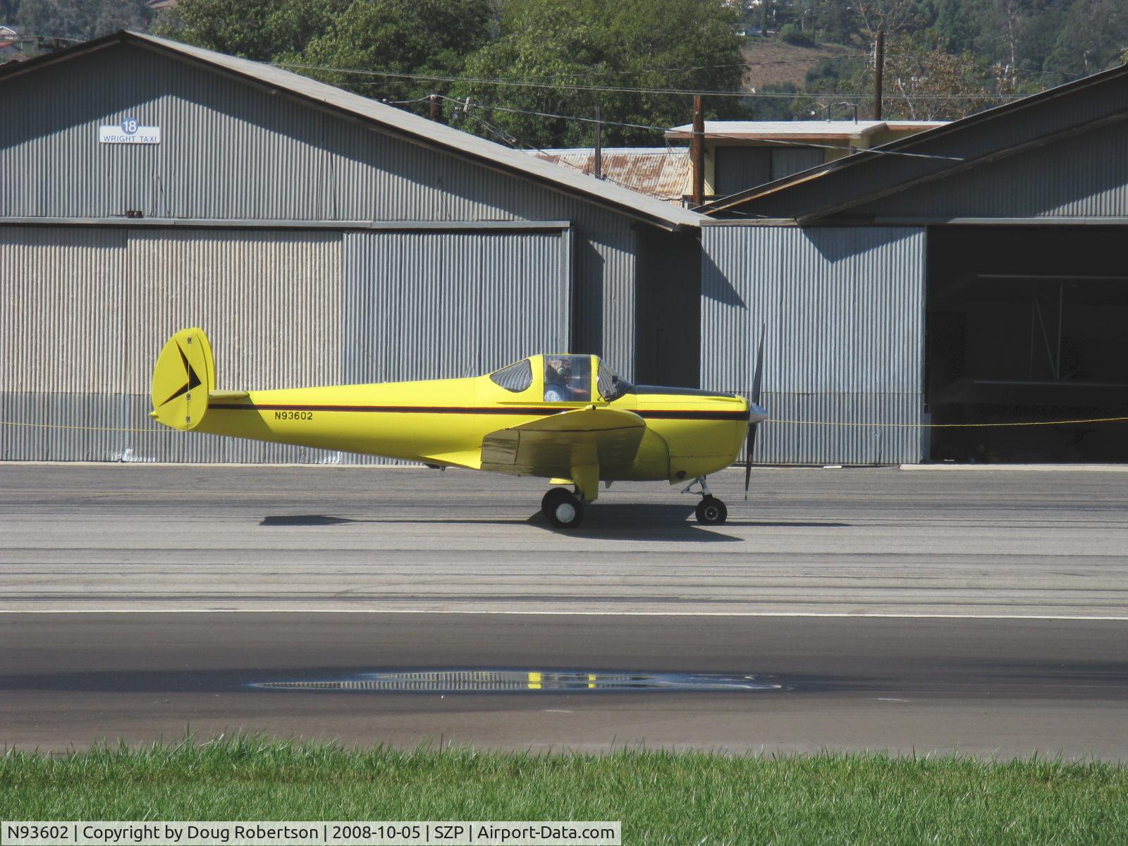 N93602, 1946 Erco 415C Ercoupe C/N 925, 1946 ERCO Ercoupe 415-C, Continental C75 75 Hp, taxi