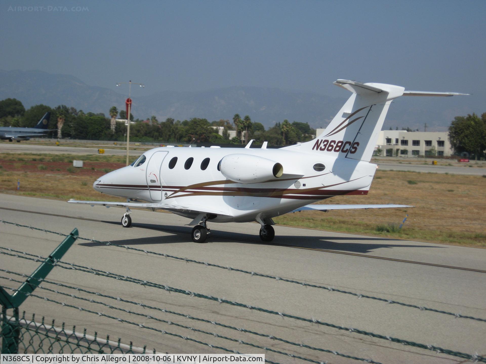 N368CS, 2008 Hawker Beechcraft Corp 390 C/N RB-234, Taxiing to Maguire North