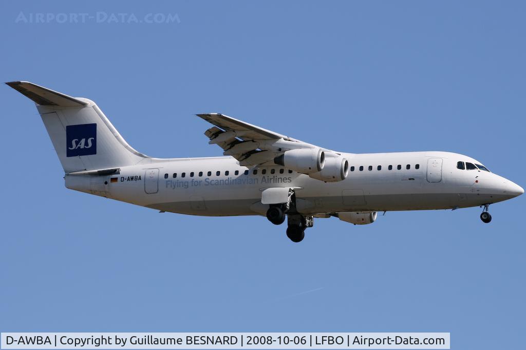 D-AWBA, 1989 British Aerospace BAe.146-300 C/N E3134, Landing 14R, glad to have her!
