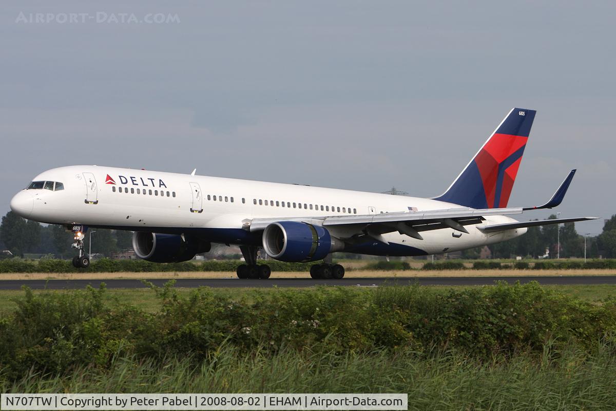 N707TW, 1997 Boeing 757-2Q8 C/N 27625, AMS Trip