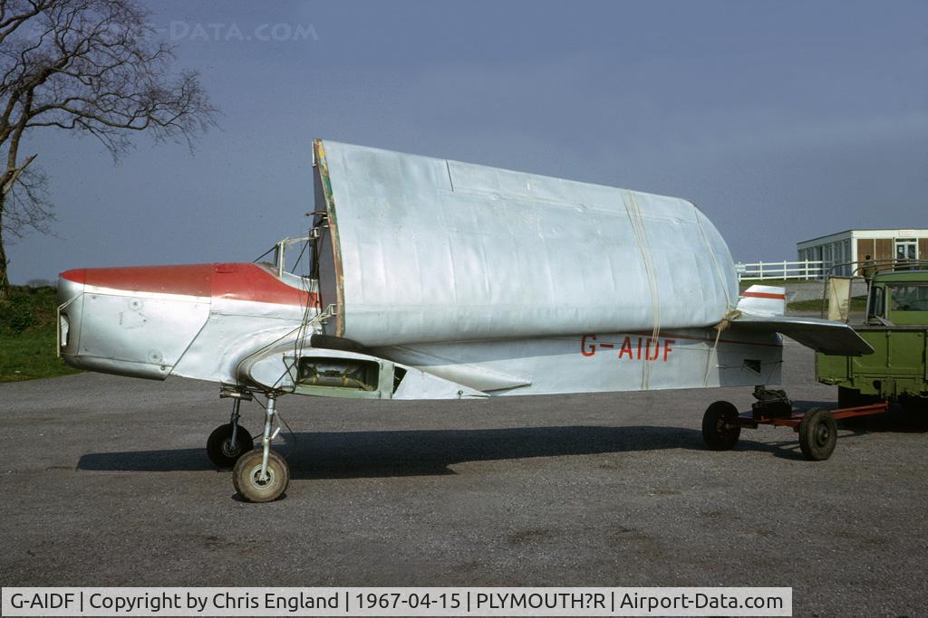 G-AIDF, Miles M14A Hawk Trainer 3 C/N 1766, Hawk Trainer 3 G-AIDF en route to the Historic Aircraft Museum, Southend