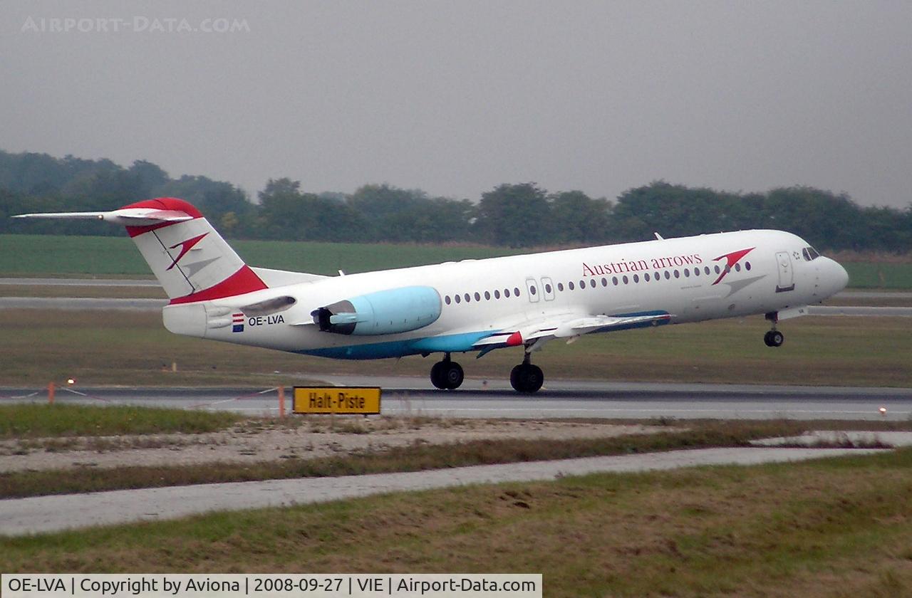 OE-LVA, 1994 Fokker 100 (F-28-0100) C/N 11490, Austrian arrows Fokker F-100