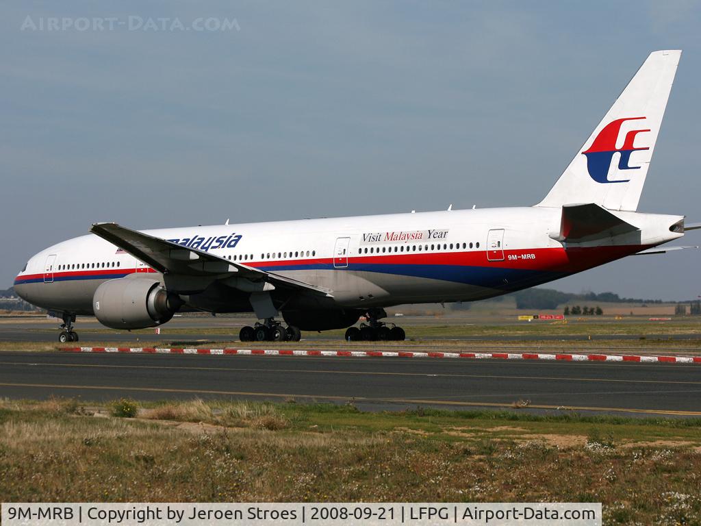 9M-MRB, 1997 Boeing 777-2H6/ER C/N 28409, cdg
