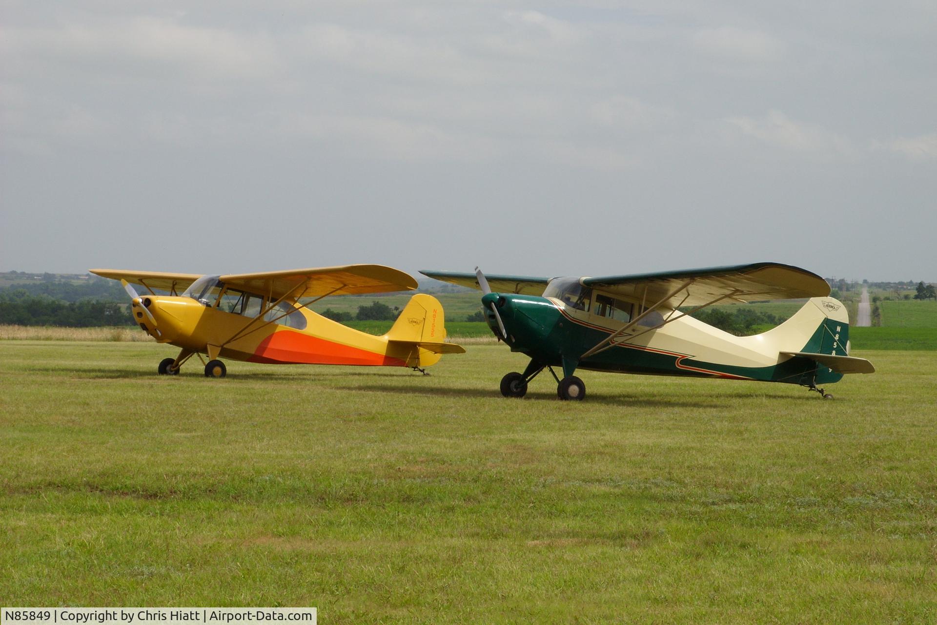 N85849, 1946 Aeronca 11AC Chief C/N 11AC-285, With my flying buddy Scott