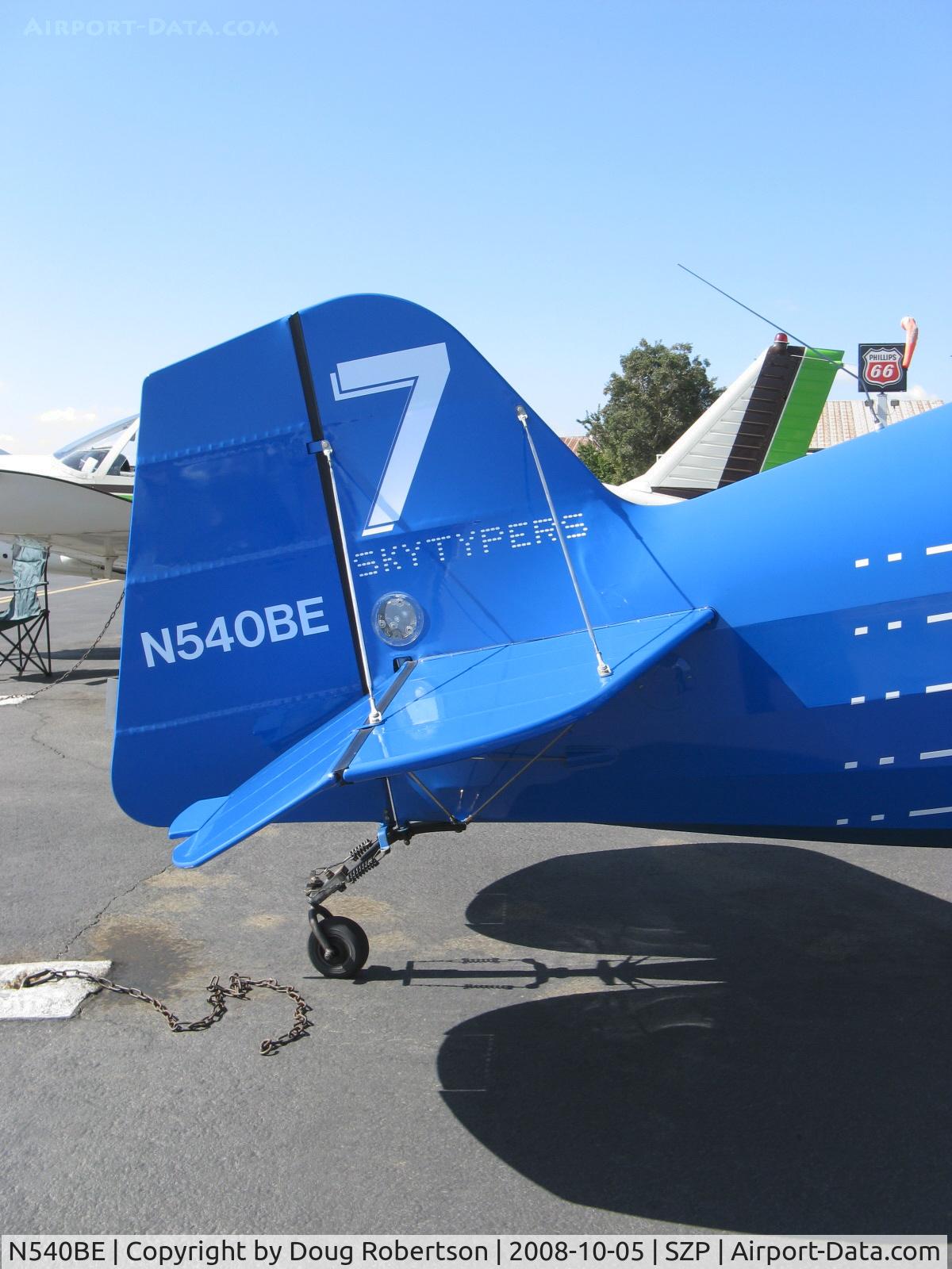 N540BE, Christen Eagle II C/N 0001 (N10AL), 1980 McCommon CHRISTEN EAGLE II, Lycoming IO-360-A&C 200 Hp, Skytypers smoke writers
