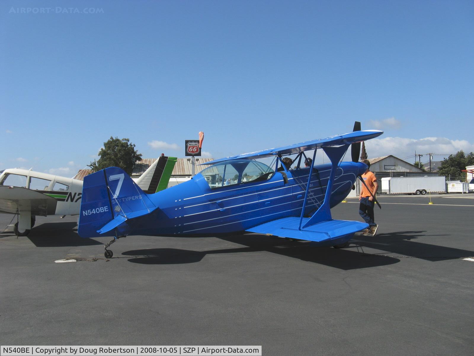 N540BE, Christen Eagle II C/N 0001 (N10AL), 1980 McCommon CHRISTEN EAGLE II, Lycoming IO-360-A&C 200 Hp, Skytypers smoke writers