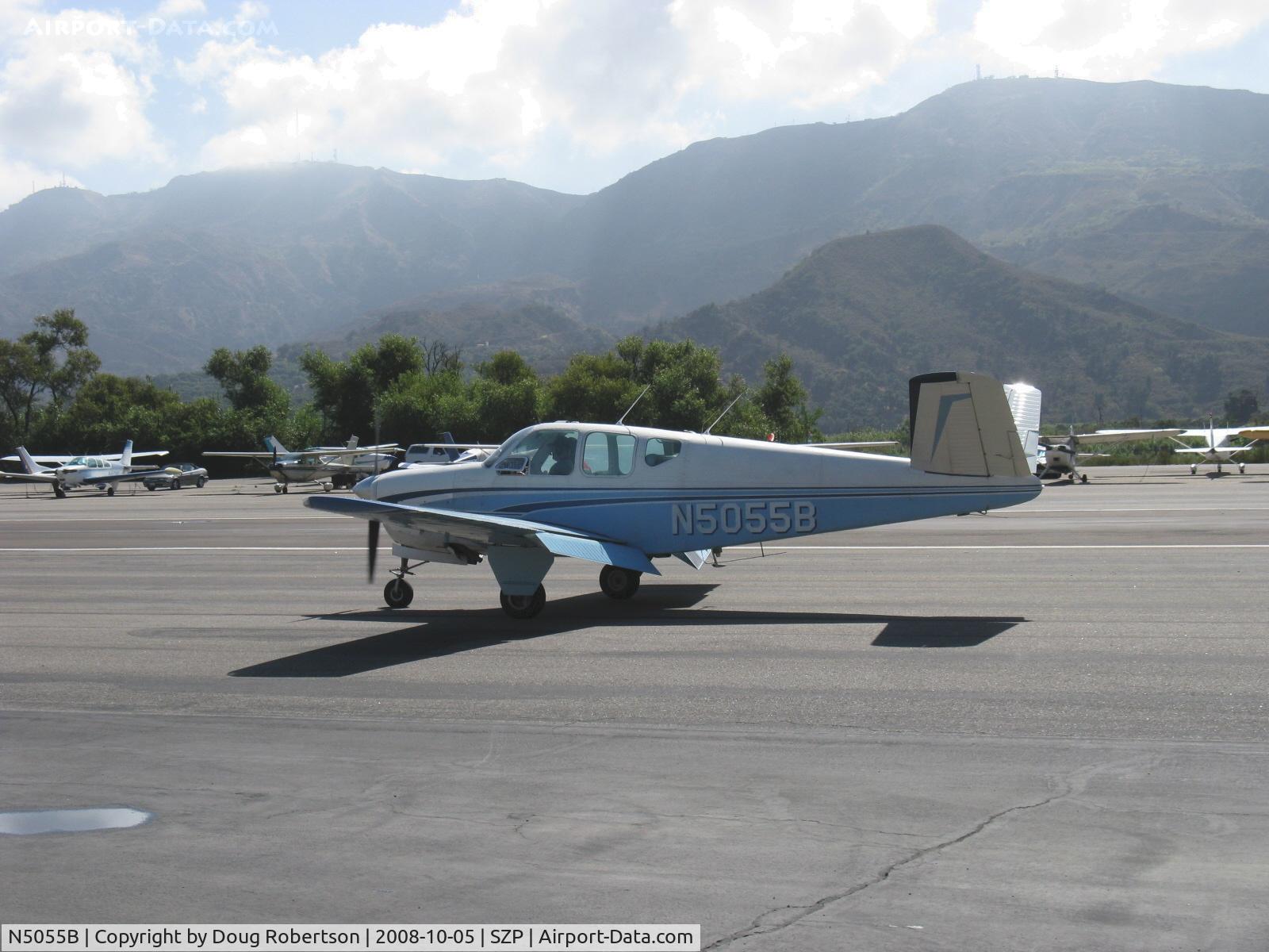 N5055B, 1955 Beech F35 Bonanza C/N D-4331, 1955 Beech F35 BONANZA, Lycoming O-360 conversion, taxi