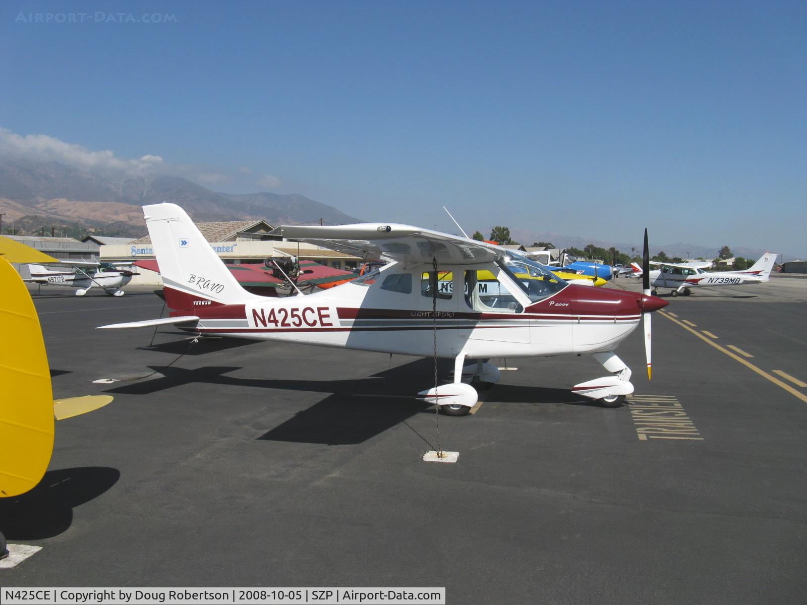 N425CE, Tecnam P-2004 Bravo C/N 085, 2007 TECNAM P2004 BRAVO, Rotax 912ULS 100 Hp