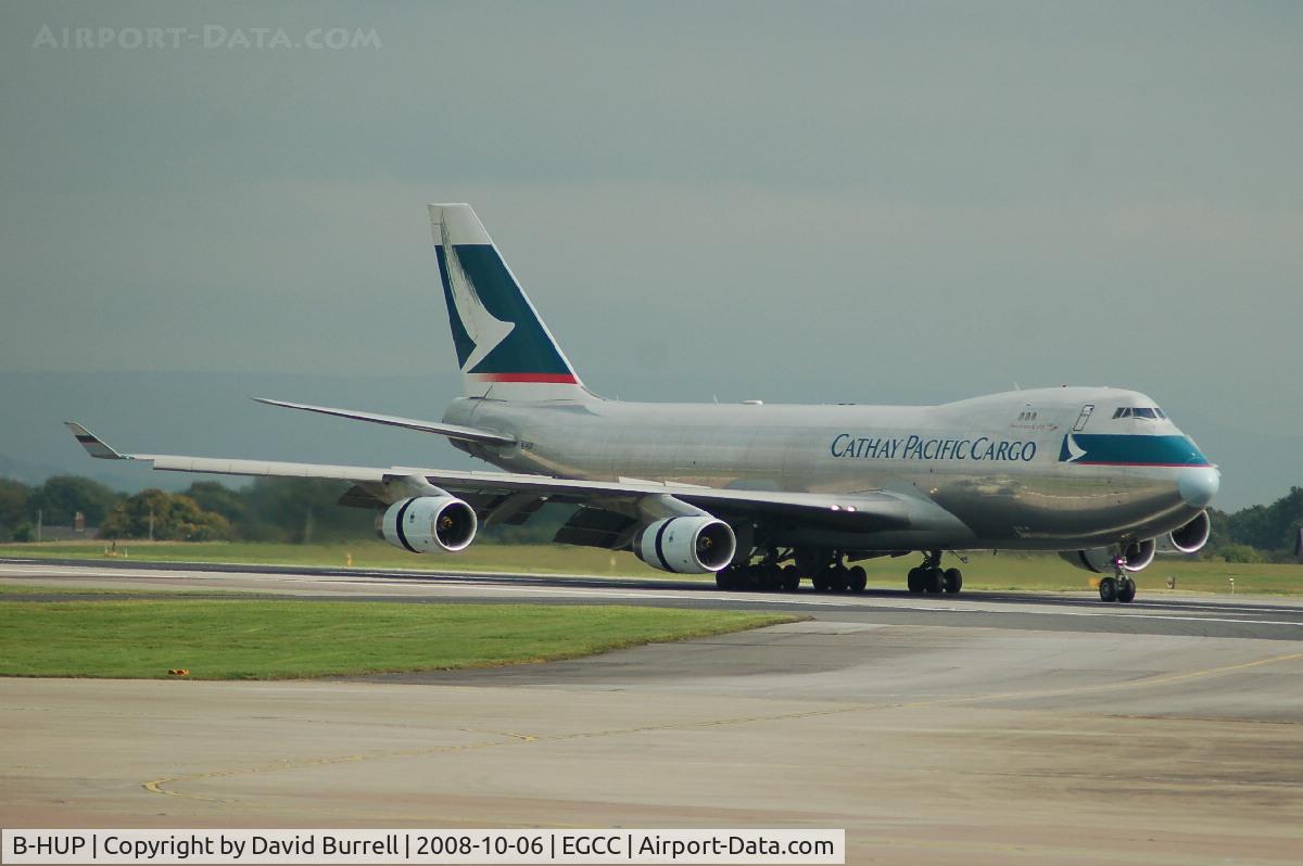 B-HUP, 2001 Boeing 747-467F/SCD C/N 30805, Cathay Pacific Cargo - Landing